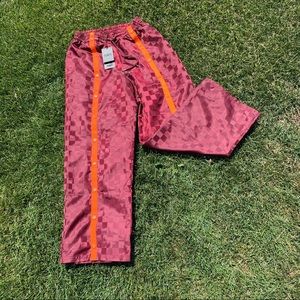 fenty puma maroon checkered pants